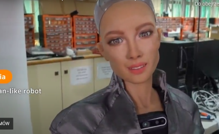 Sophia - jeden z pierwszych androidów, produkowana przez Hanson Robotics / autor: Youtube