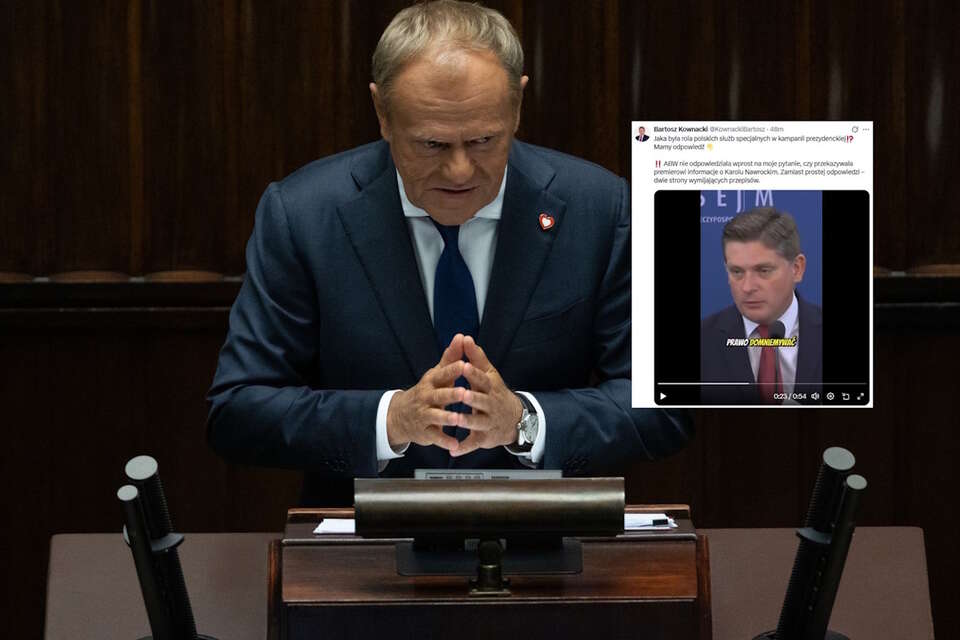Donald Tusk / autor: Fratria/X-Bartosz Kownacki, screen