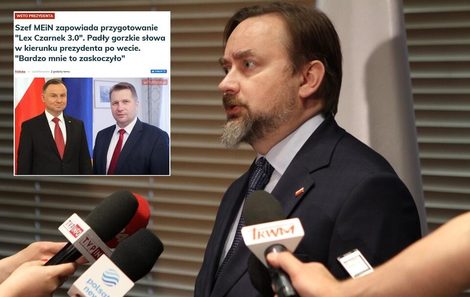Szef Gabinetu Prezydenta RP Paweł Szrot; Artykuł wPolityce.pl / autor: Fratria; wPolityce.pl (screenshot)