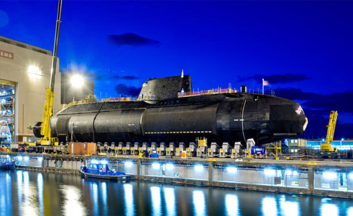 okreęt podwodny typu ASTUTE brytyjskiej firmy zbojeniowej BAE / autor: Michael West/Twitter