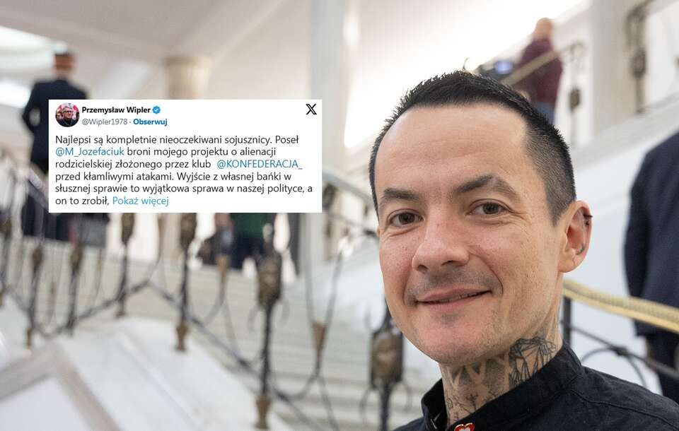 Konfederacja złożyła projekt dotyczący walki z alienacją rodzicielską. Wspiera go poseł Marcin Józefaciuk.  / autor: Fratria