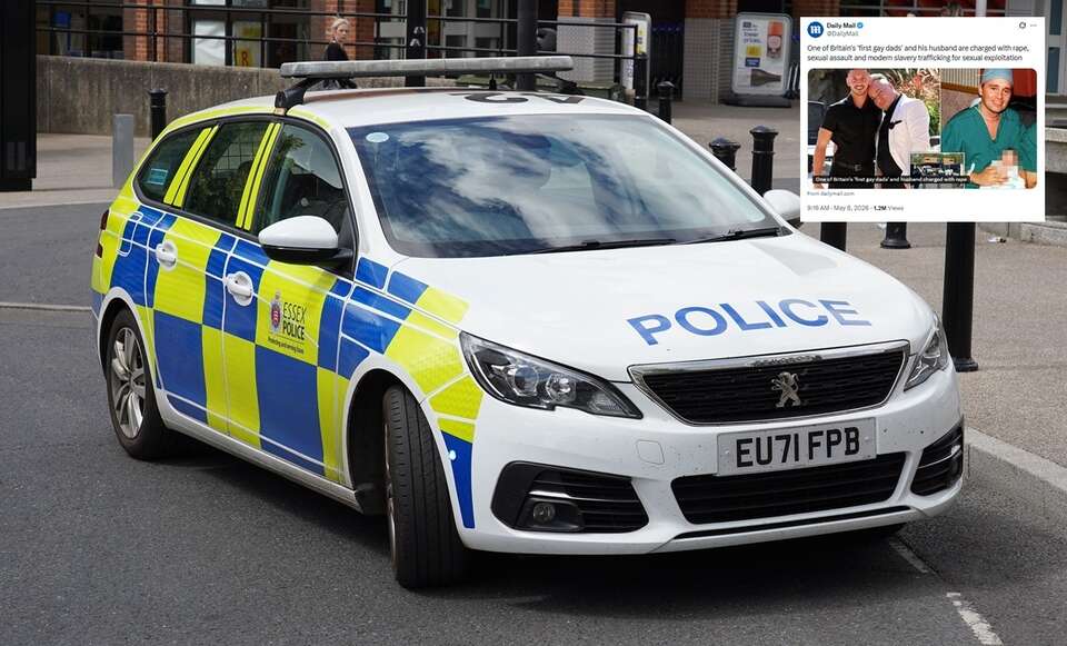 Radiowóz policji hrabstwa Essex/artykuł w brytyjskich mediach / autor: Chris Sampson, CC BY 2.0 <https://creativecommons.org/licenses/by/2.0>, via Wikimedia Commons/X: @DailyMail