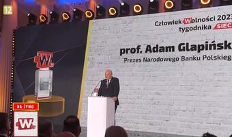 Prof. Adam Glapiński, prezes NBP Człowiekiem Wolności 2023 tygodnika Sieci