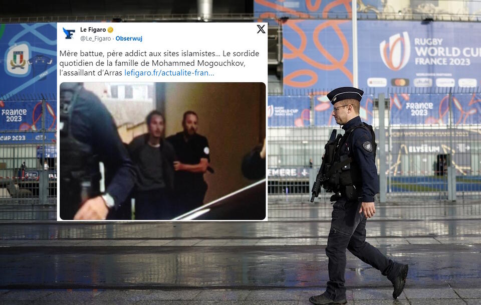 Terroryzm we Francji / autor: PAP/EPA/YOAN VALAT/X: @Le_Figaro
