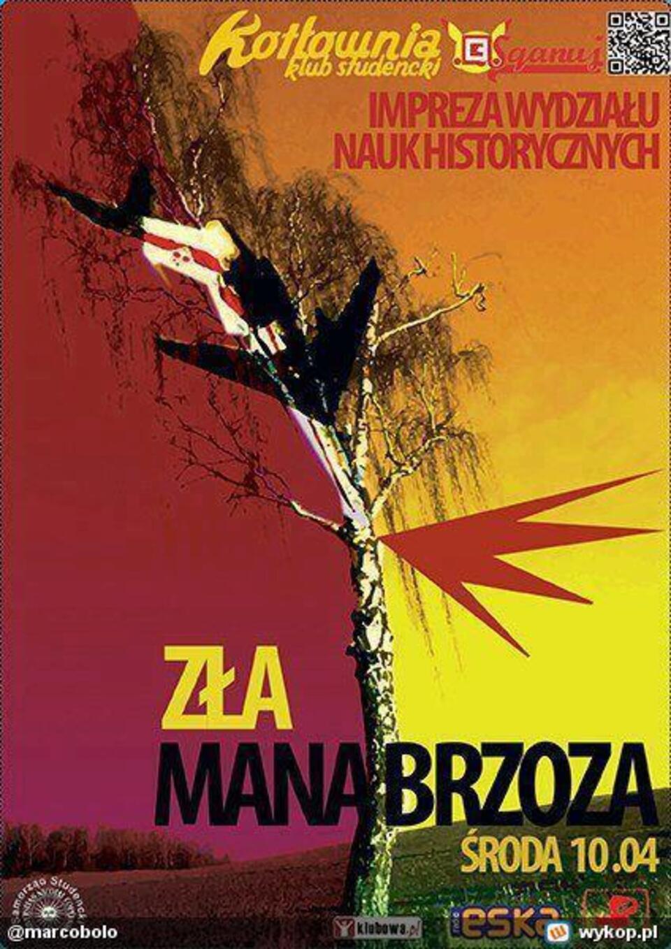 Plakat skandalicznej imprezy