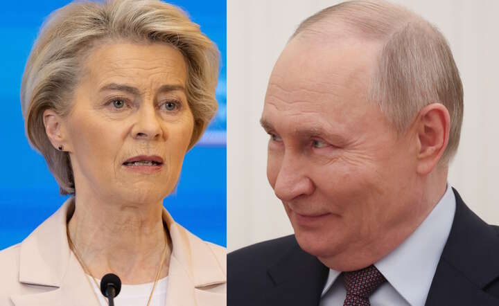 Szefowa KE i prezydent Rosji / autor: Fratria/PAP/EPA/MAXIM SHIPENKOV