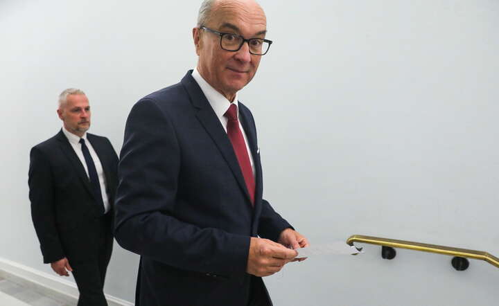 Marszałek Sejmu Włodzimierz Czarzasty (C) w Sejmie / autor: PAP/Tomasz Gzell