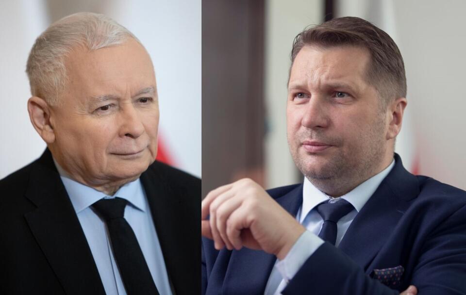 Prezes PiS Jarosław Kaczyński/ Minister Przemysław Czarnek / autor: Fratria 
