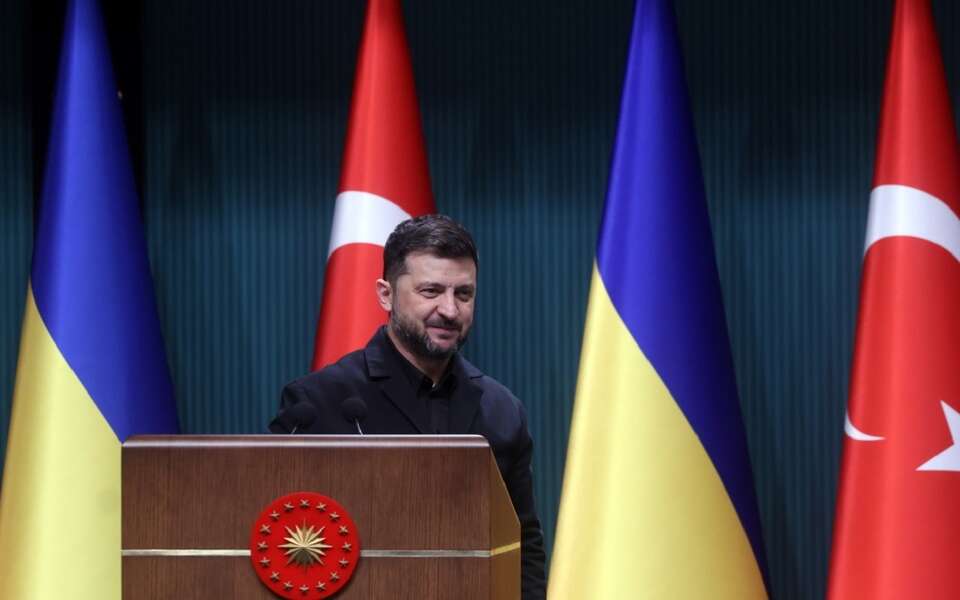 Prezydent Ukrainy Wołodymyr Zełenski / autor: PAP/EPA/NECATI SAVAS