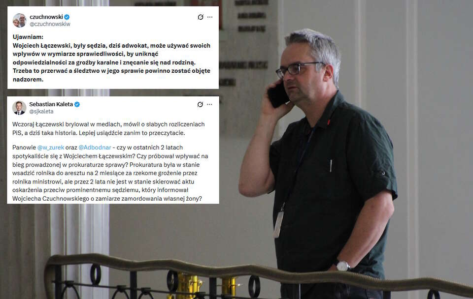 Wojciech Czuchnowski obawia się, że b. sędzia Wojciech Łączewski dzięki swym wpływom w prokuraturze i resorcie sprawiedliwości ma wpływ na sprawę prowadzoną przeciwko niemu..  / autor: Fratria/X