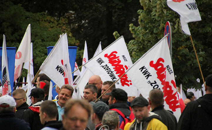 protest górników w Warszawie / autor: Fratria