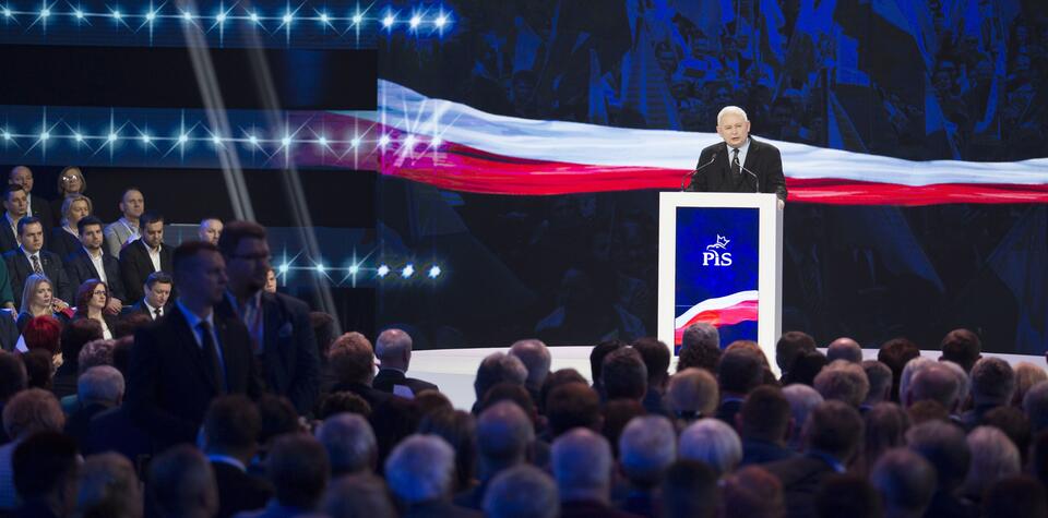 Jarosław Kaczyński ogłasza Piątkę Kaczyńskiego / autor: wPolityce.pl