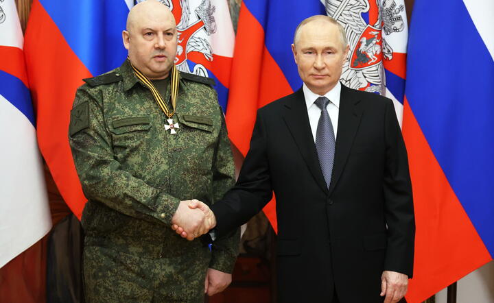 Putin i Surowikin / autor: PAP/EPA