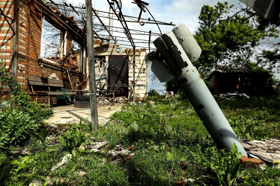 Dowheńke – wieś na Ukrainie, w obwodzie charkowskim, w rejonie iziumskim.  / autor: PAP/EPA