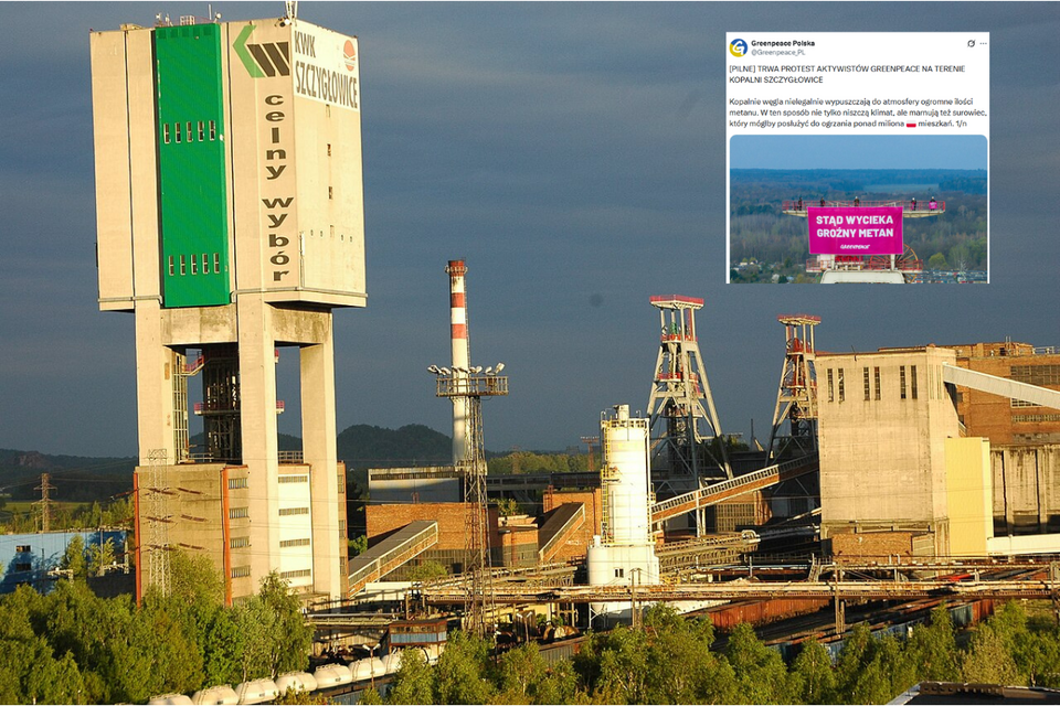 Kopalnia Szczygłowice w Knurowie / autor: https://commons.wikimedia.org/wiki/Commons:GNU_Free_Documentation_License,_version_1.2/Witek Kozaczkiewicz/X/Greenpeace_PL