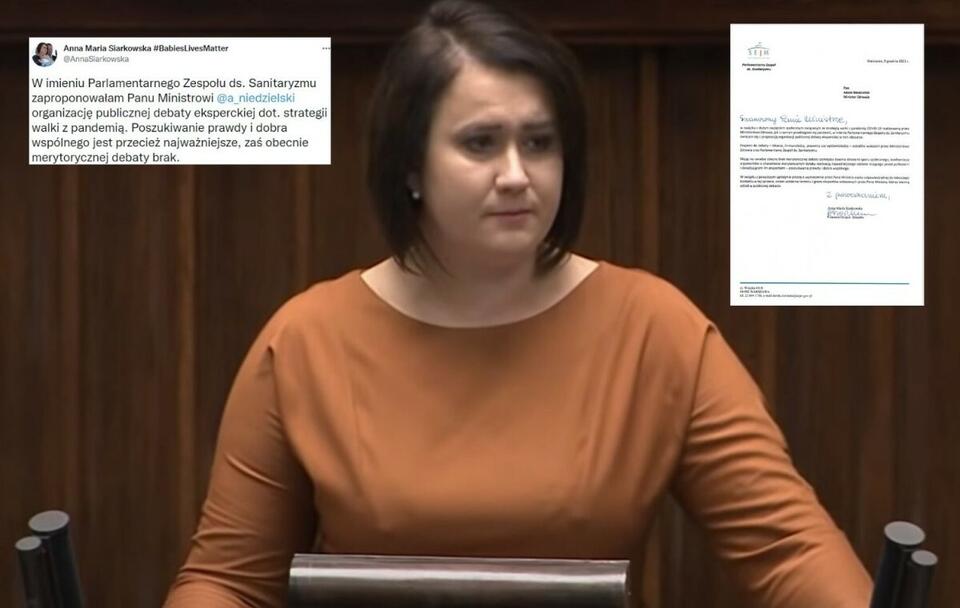autor: videoparlament.pl; Twitter/Anna Maria Siarkowska (screeny)