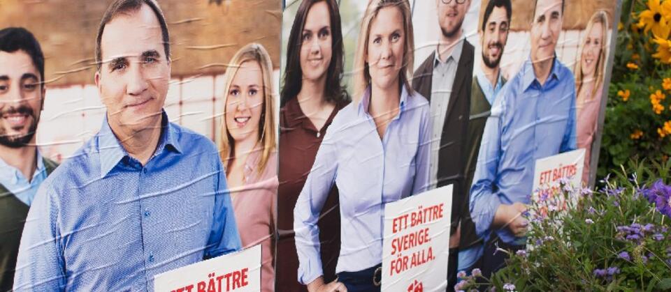 Plakat wyborczy szwedzkich Socjaldemokratów / autor: FLICKR/HÅKAN DAHLSTRÖM/CC BY 2.0
