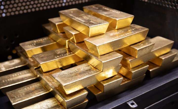 Sztaby złota ze skarbca NBP / autor: materiały prasowe NBP