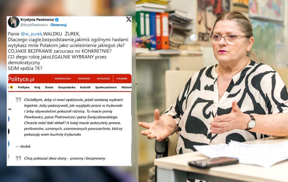 Prof. Pawłowicz: Waldku Żurek, dlaczego mnie wytykasz?