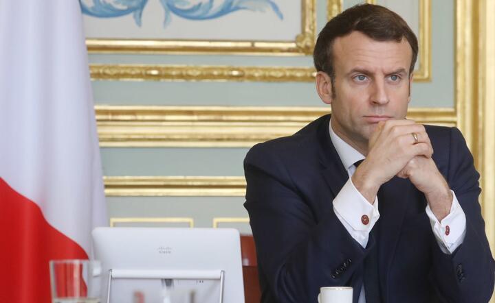 Prezydent Francji Emmanuel Macron / autor: PAP/EPA/LUDOVIC MARIN / POOL