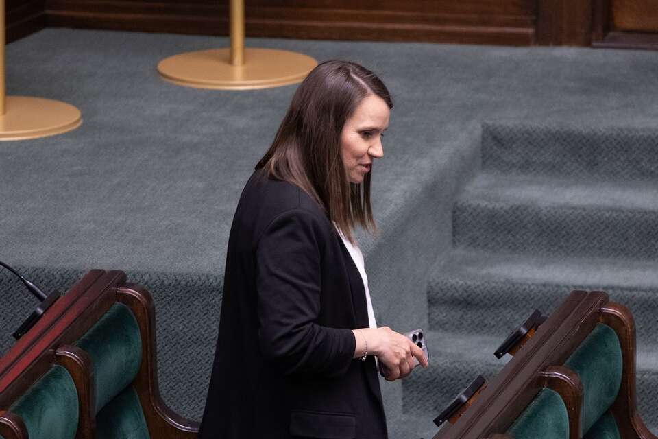 Poseł KO Agnieszka Pomaska w Sejmie / autor: Fratria