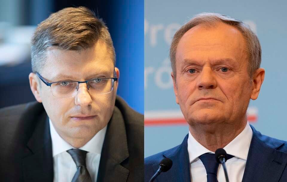 Marcin Warchoł vs. Donald Tusk / autor: Fratria
