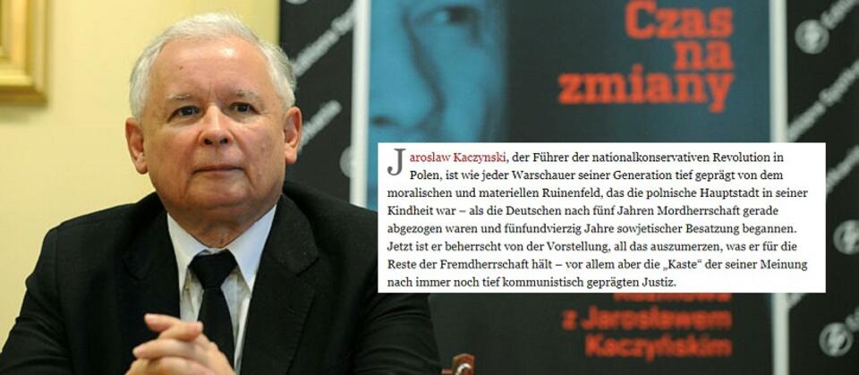 Jarosław Kaczyński / autor: Fratria/screen FAZ