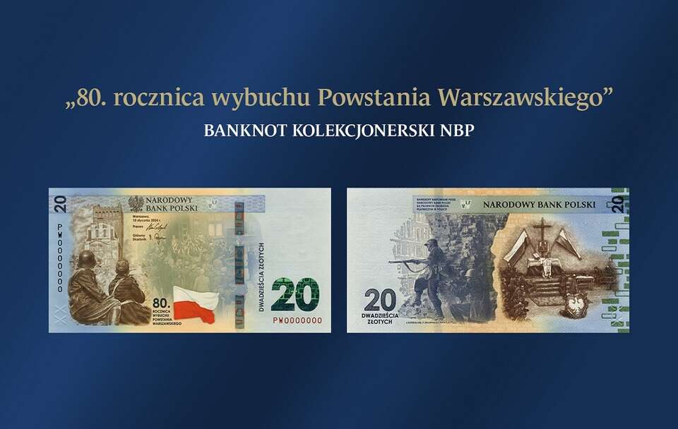 NBP upamiętnia 80. rocznicę wybuchu PW emisją banknotu