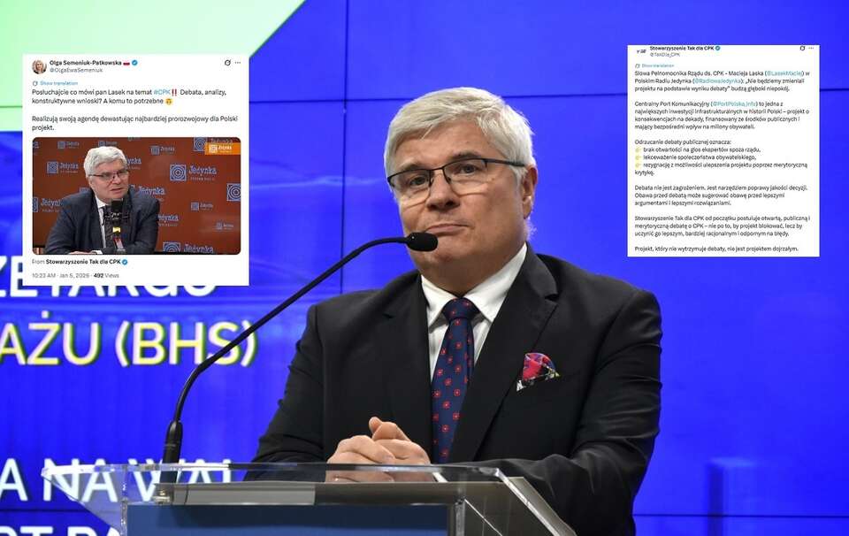 Pełnomocnik ds. CPK Maciej Lasek / autor: Fratria