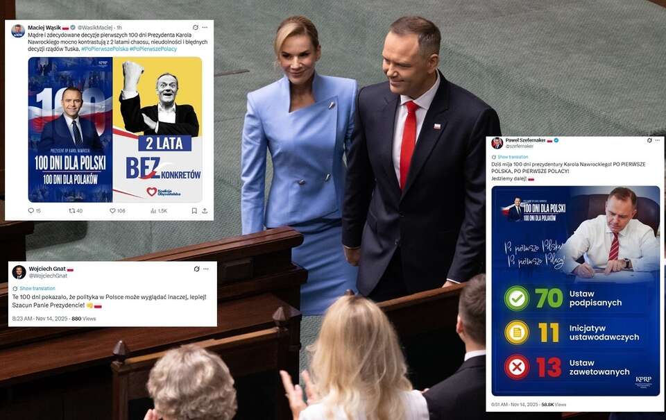 100 dni prezydenta Nawrockiego. "Intensywne i konkretne"