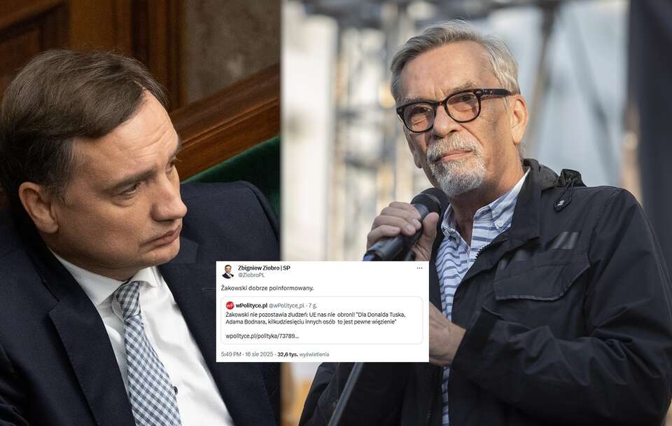 Zbigniew Ziobro, Jacek Żakowski / autor: Fratria/X