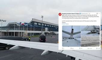 Kłopoty maszyny LOT. Bo pas był za śliski...