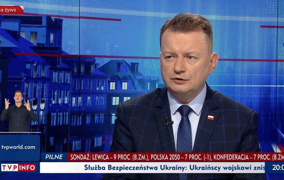 Mariusz Błaszczak / autor: wPolityce.pl/TVP Info (screenshot)