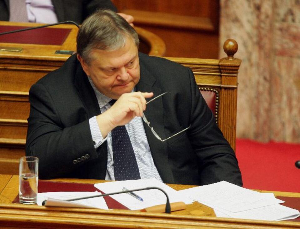 Minister finansów Grecji Ewangelos Wenizelos. Fot. PAP/EPA