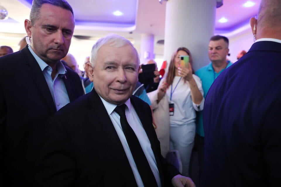 Jarosław Kaczyński w Pabianicach / autor: 	PAP/Roman Zawistowski