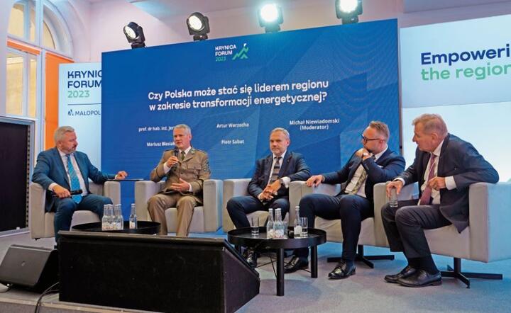 Krynica Forum 2023/Panel „Czy Polska może stać się liderem regionu w zakresie transformacji energetycznej?” / autor: Fratria 