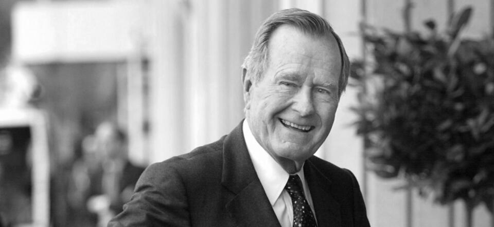 Śp. George H.W. Bush / autor: PAP/EPA