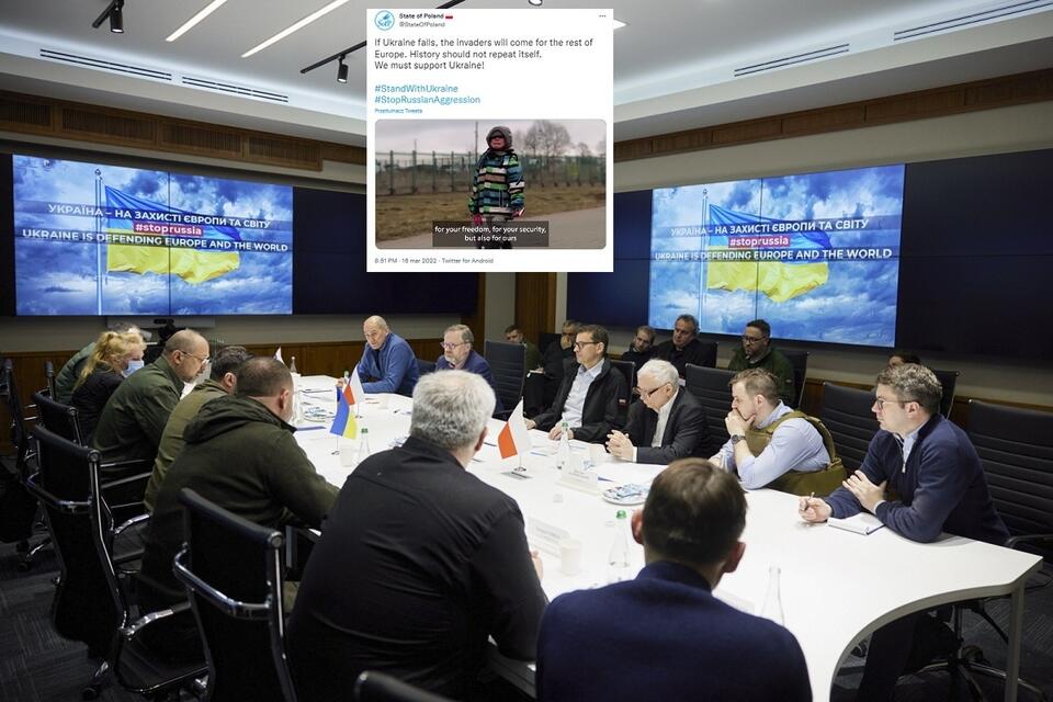 Wizyta premierów w Kijowie / autor: PAP/EPA