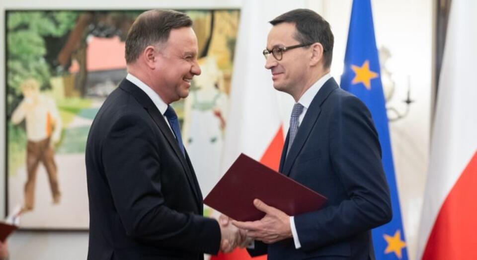 President Andrzej Duda with Prime Minister Mateusz Morawiecki / autor: KPRM