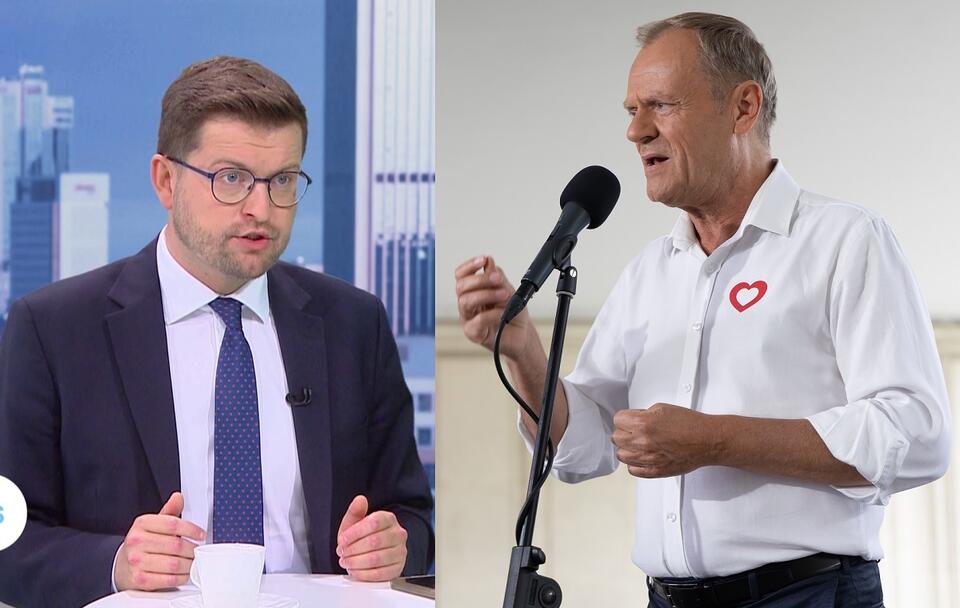 Andrzej Śliwka vs. Donald Tusk / autor: Fratria/TVP1