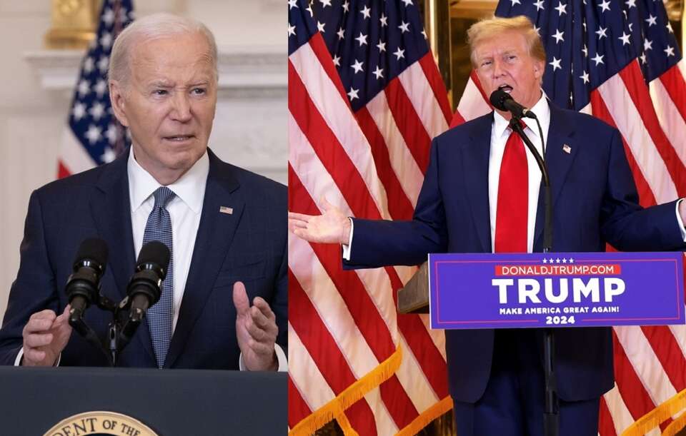 Joe Biden/Donald Trump / autor: PAP/EPA/MICHAEL REYNOLDS / POOL/PAP/EPA/PETER FOLEY