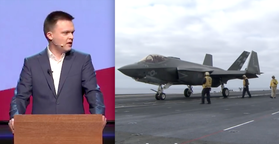 Szymon Hołownia recenzuje program zakupu F-35 przez polską armię / autor: YouTube/Lockheed Martin