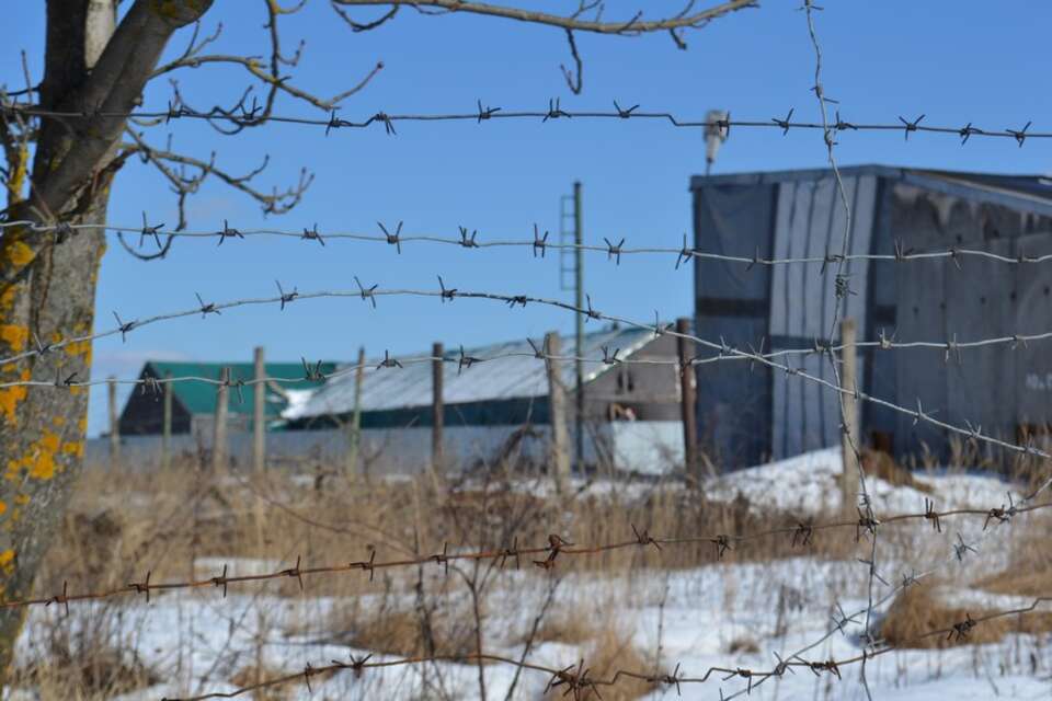 Za dwoma drutami kolczastymi - tak najbliżej można podejść do wraku TU-154M. Przez ostatnie ponad dwa lata bliżej nie byli nawet rosyjscy prokuratorzy. Fot. Anna Sarzyńska / wSieci