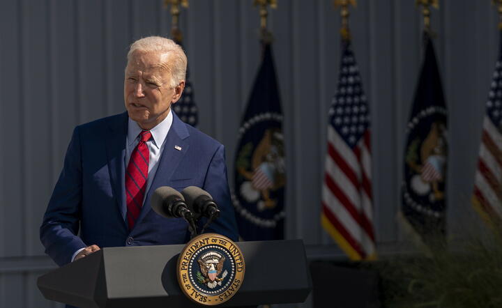 Prezydent USA Joe Biden / autor: PAP/EPA/Ken Cedeno / POOL