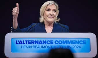 Rynki zadowolone, choć wygrała Le Pen