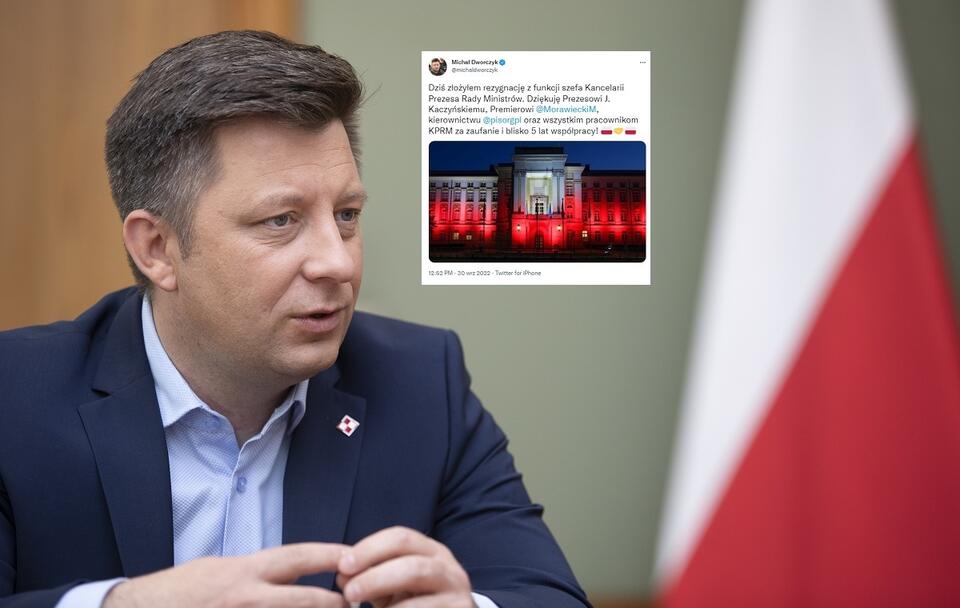 Michał Dworczyk zrezygnował z funkcji szefa KPRM, którą pełnił od 2017 r. / autor: Fratria