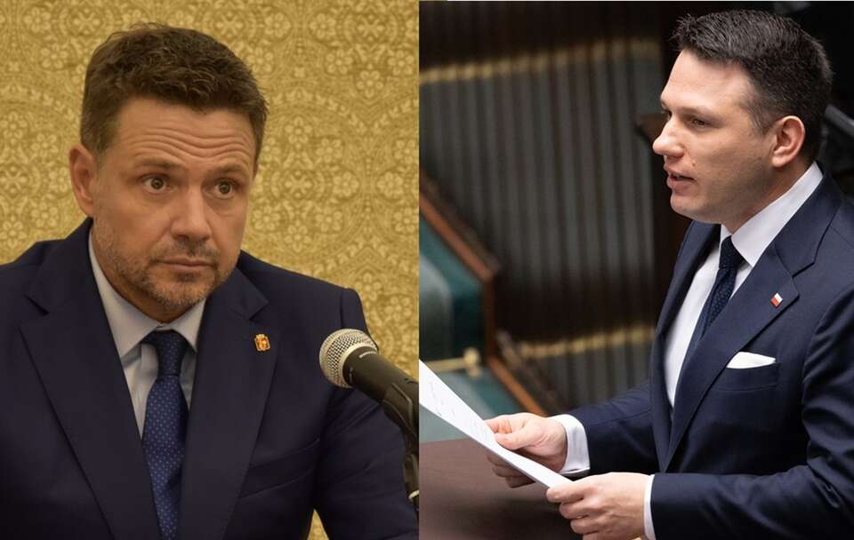 Rafał Trzaskowski i Sławomir Mentzen / autor: Fratria