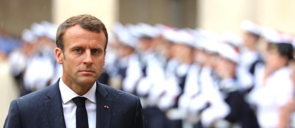 Emmanuel Macron, prezydent Francji / autor: PAP/EPA