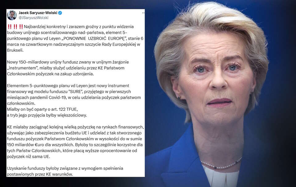 Ursula von der Leyen / autor: PAP/EPA/OLIVIER MATTHYS/X