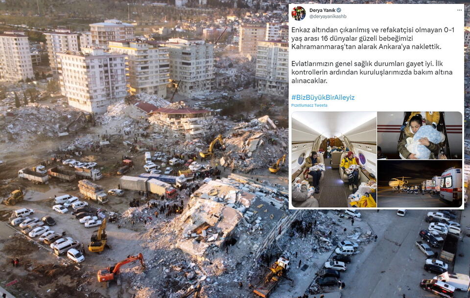 Trzęsienie ziemi w Turcji / autor: PAP/EPA/ABIR SULTAN/Twitter